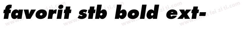 favorit stb bold ext字体转换